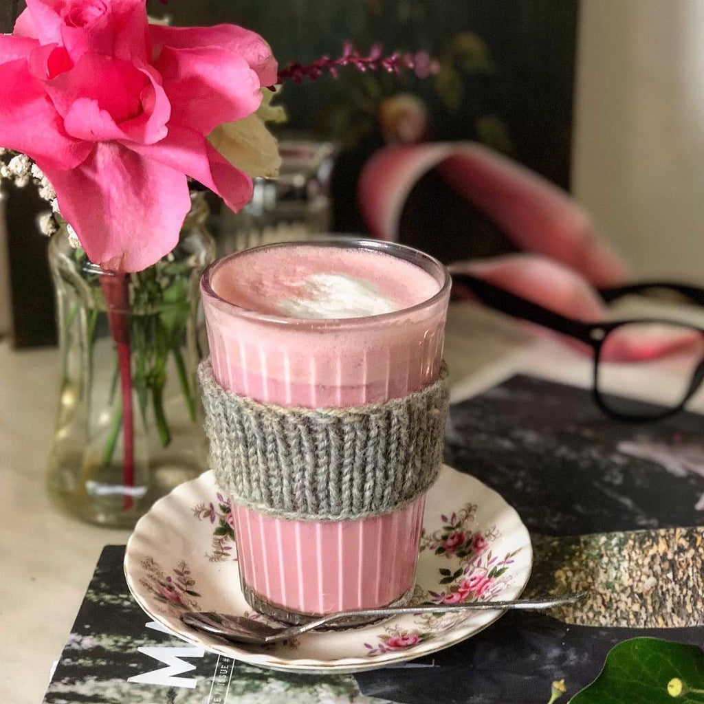 Jomeis Beetroot Latte pink Good Mood Food NZ