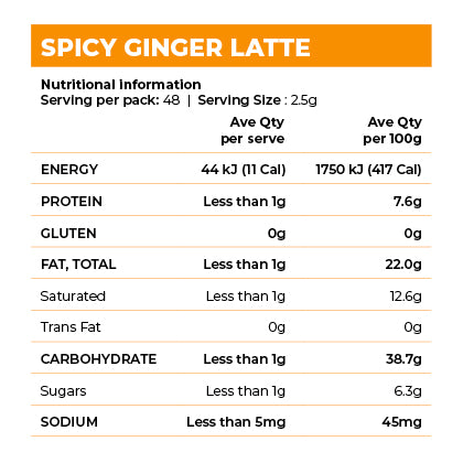 JOMEIS SPICY GINGER LATTE